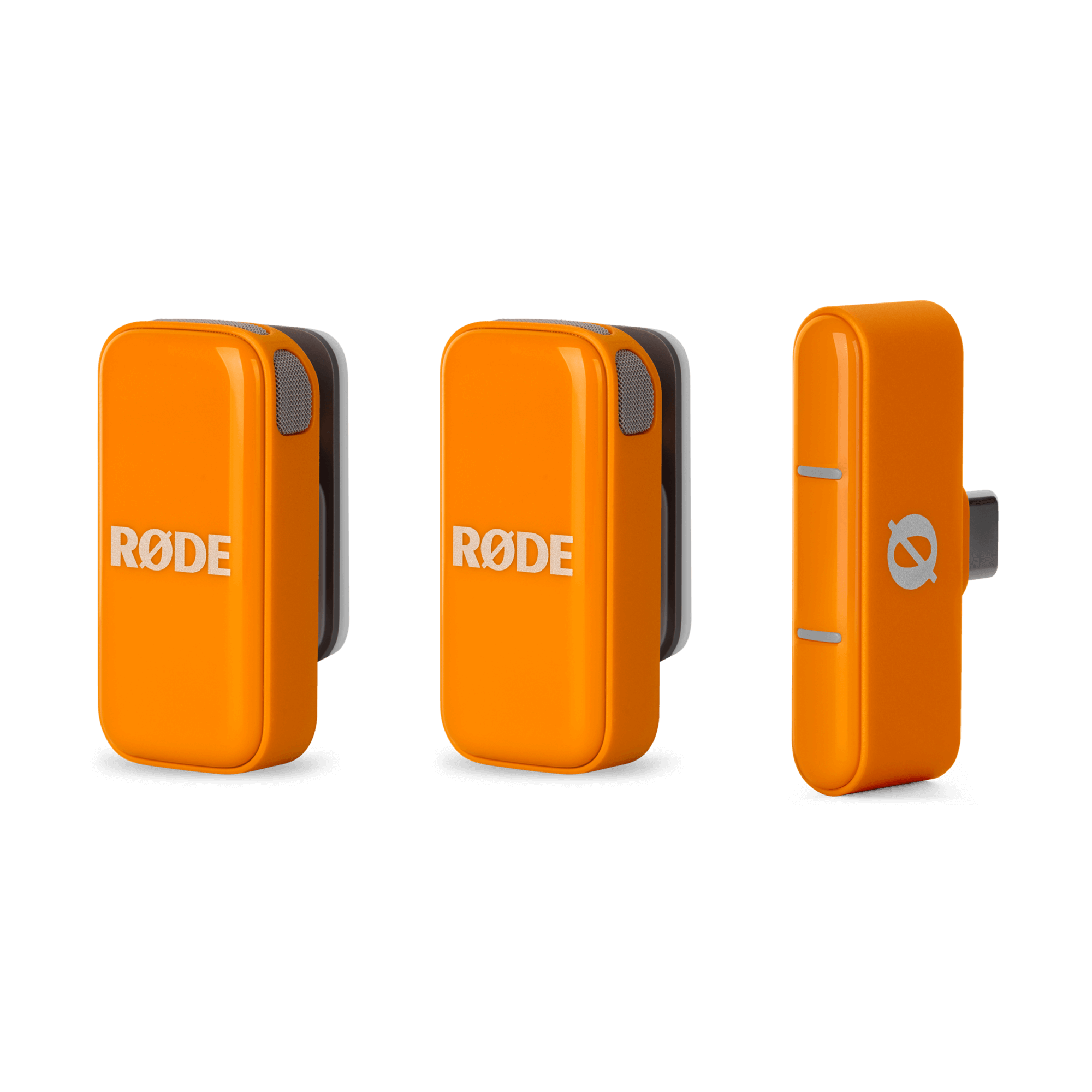 Ultra-Compact Wireless Mic For Usb C - Orange