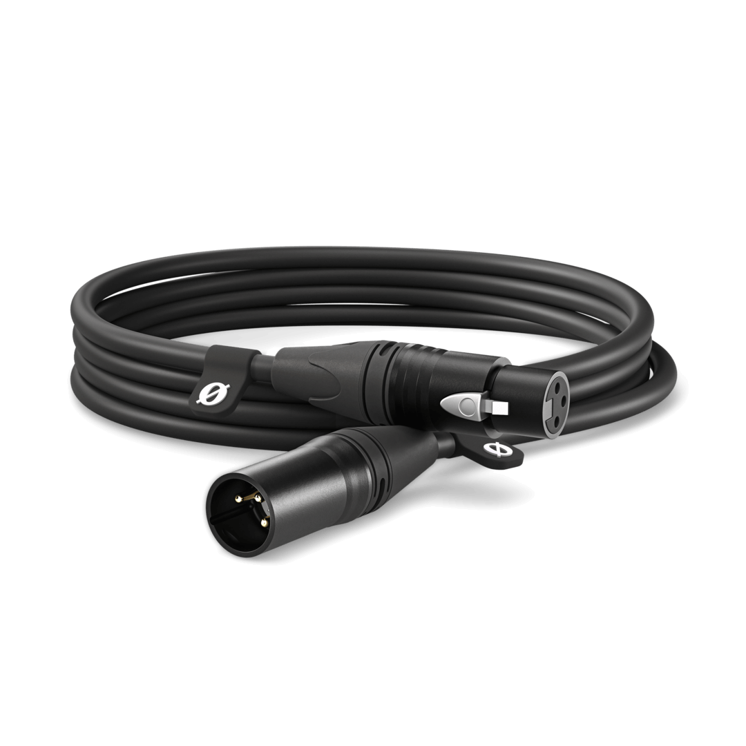XLR Cable  Length ( 3m )  Color ( Black ) 