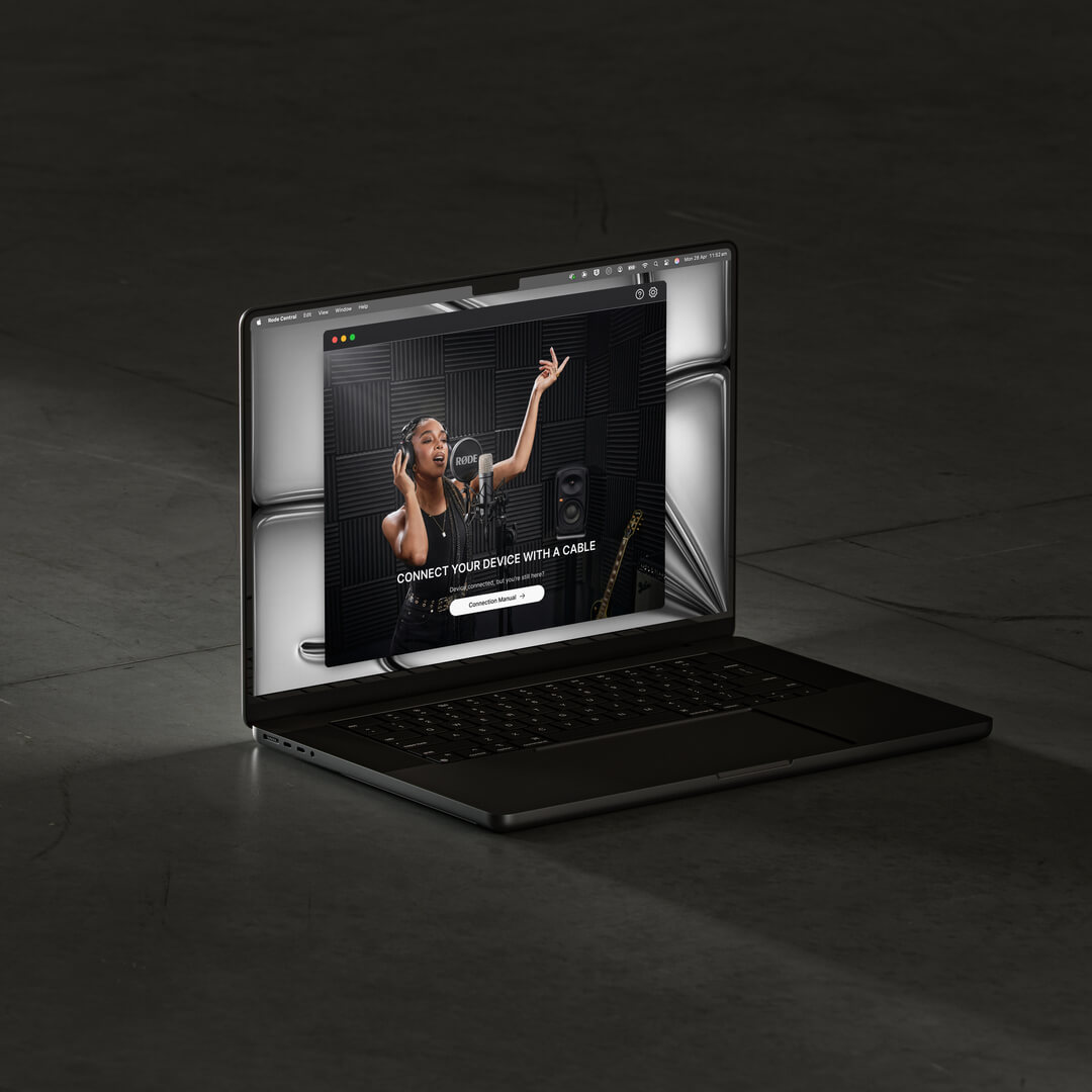 RØDE Central on MacBook Pro