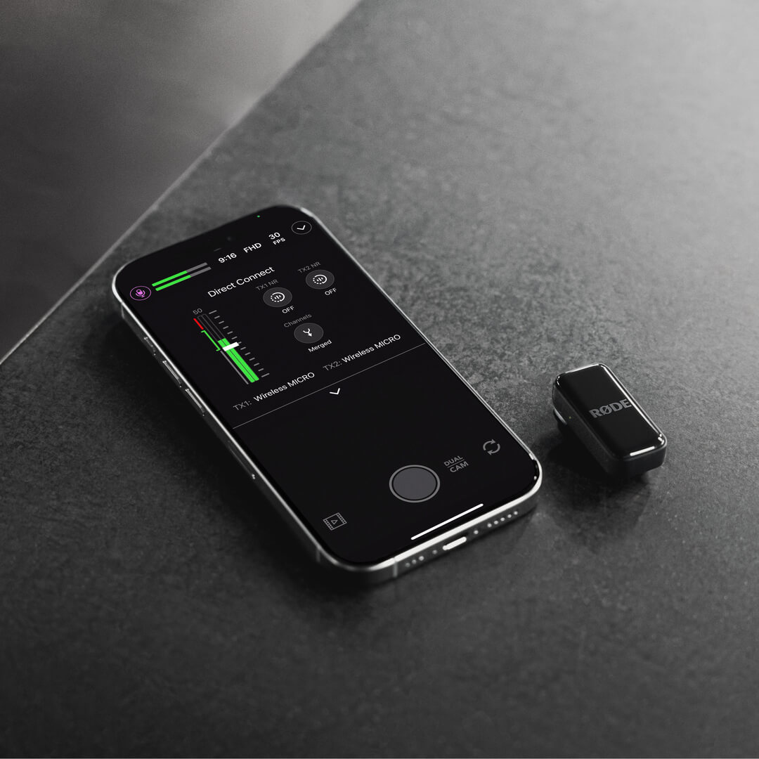 Wireless Micro connected to RØDE Capture without receiver
