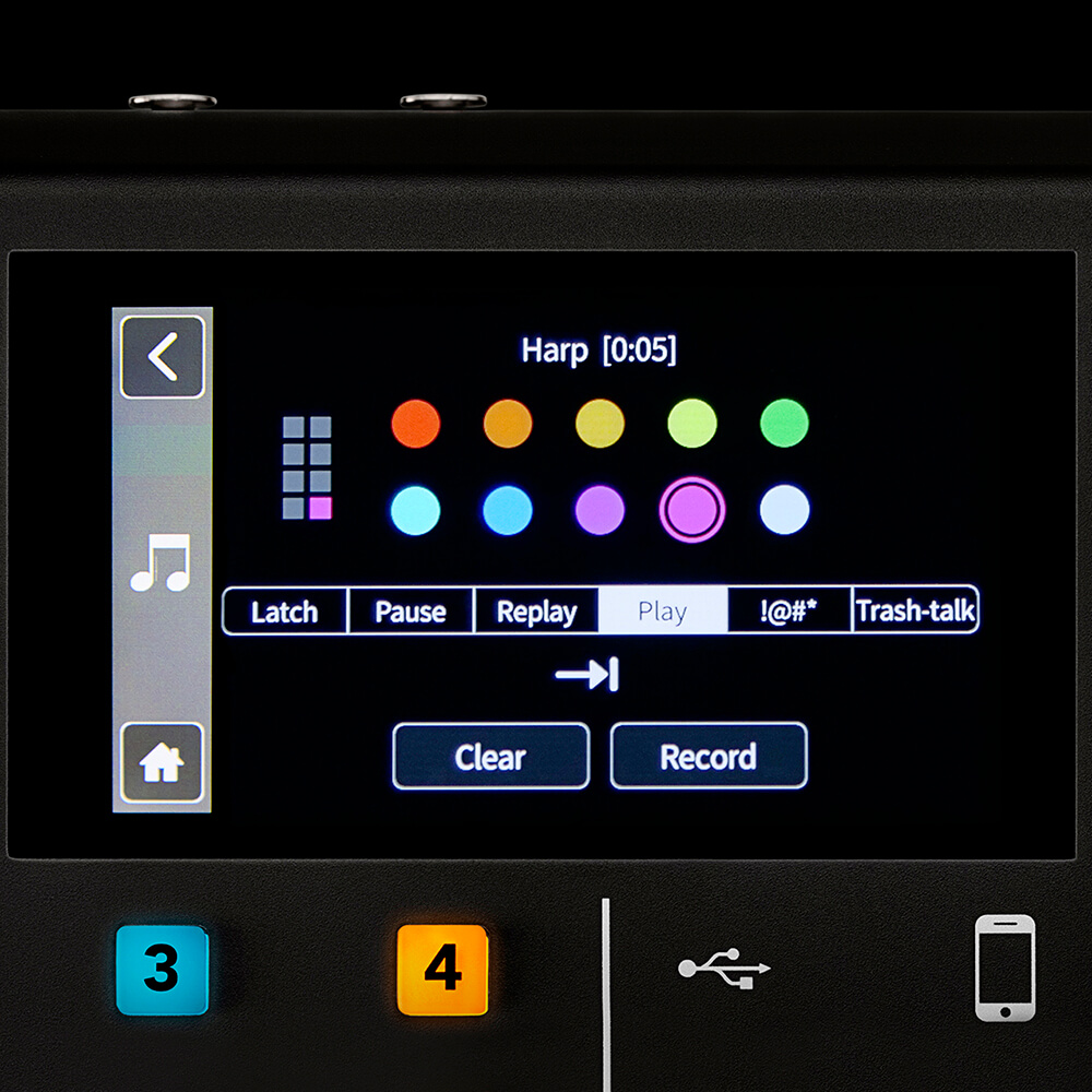 rodecaster pro settings screen for sound pad with modes displayed and customisable options