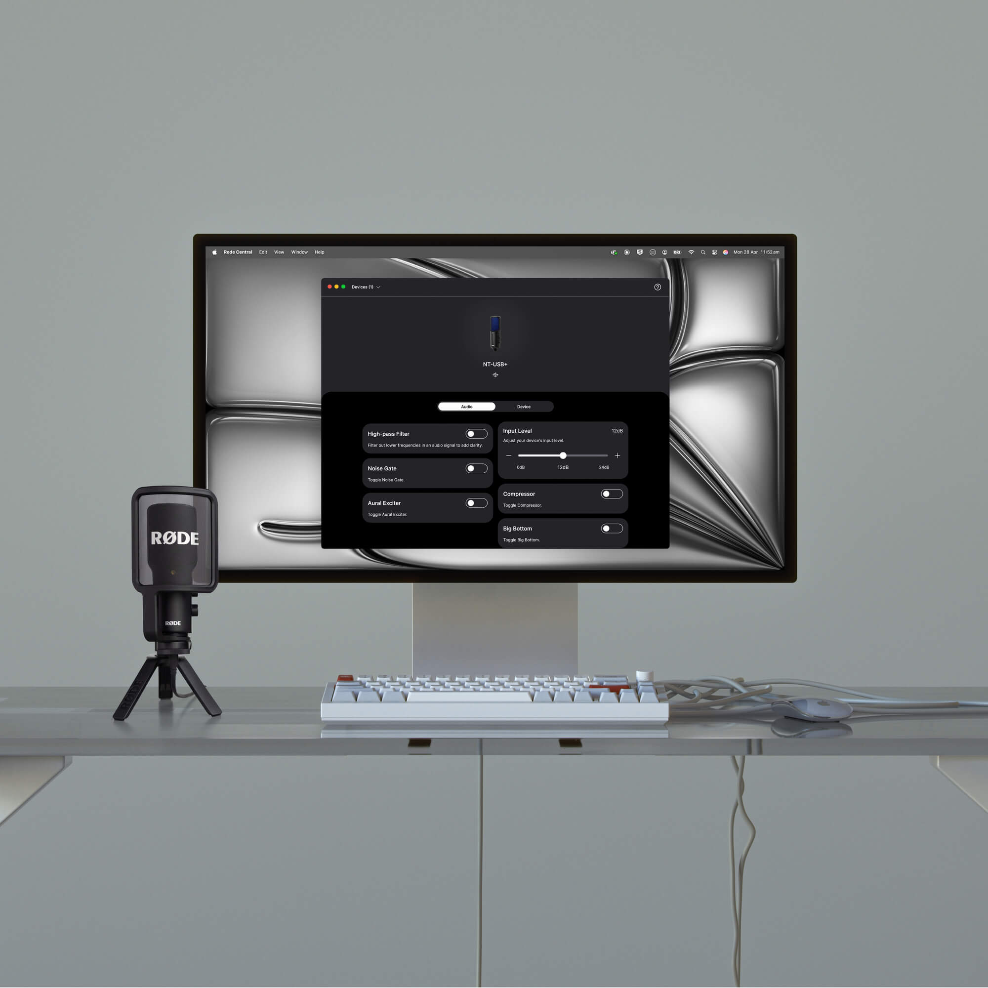 NT-USB+ connected to RØDE Central