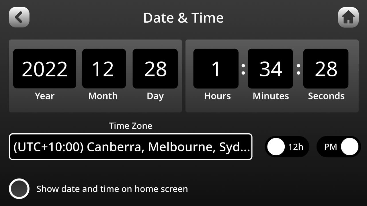 RØDECaster Duo date and time settings