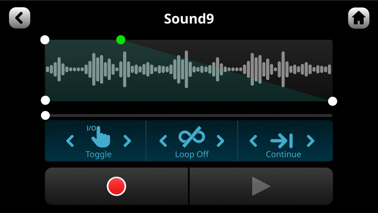 RØDECaster Duo sound screen with audio loaded