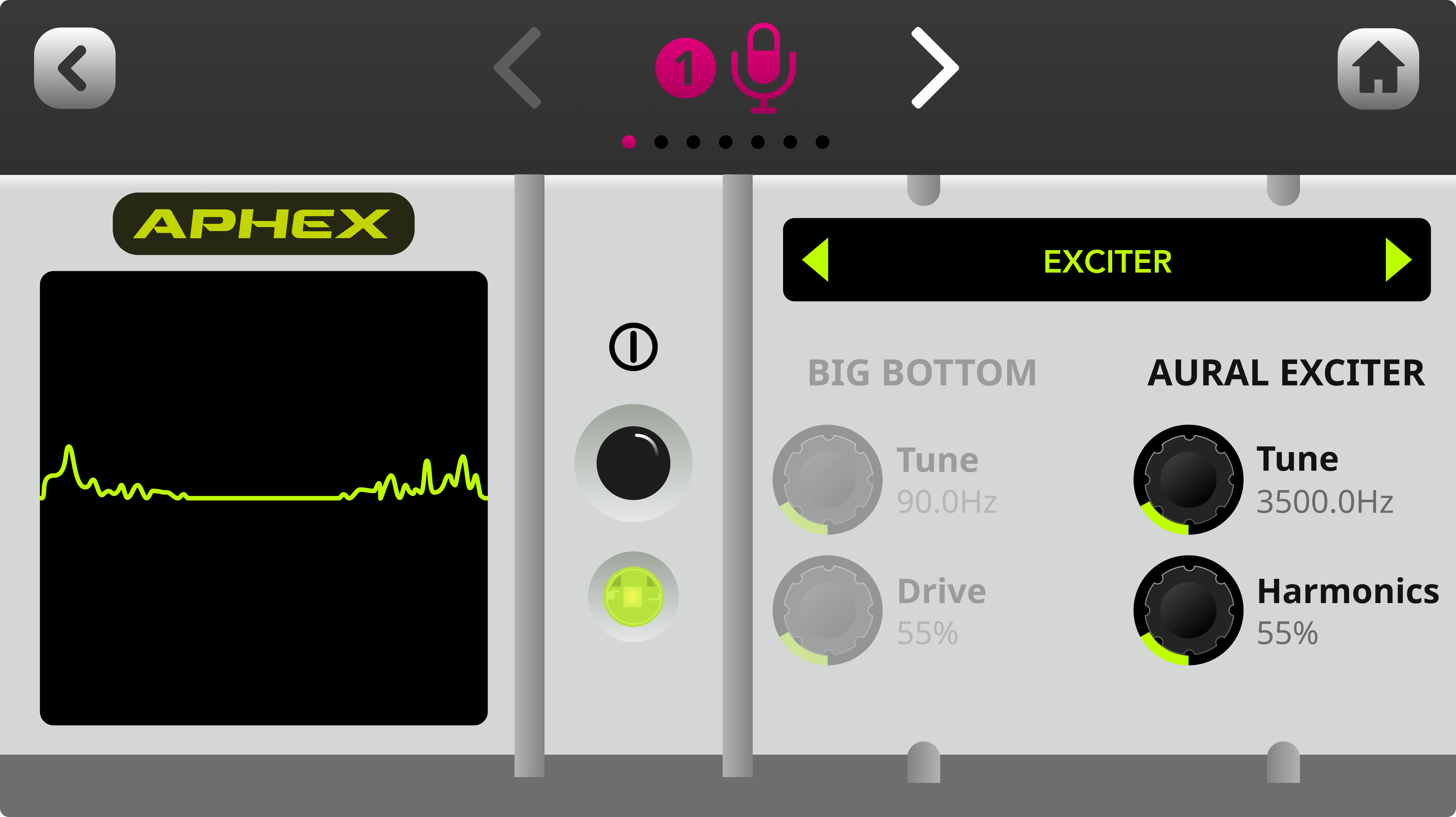 RØDECaster Duo Aural Exciter effect