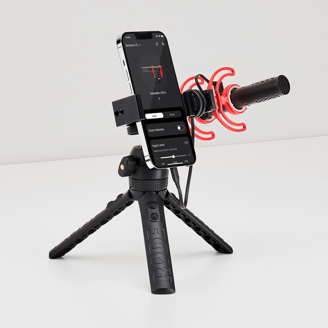 VideoMic GO II connected to RØDE Central