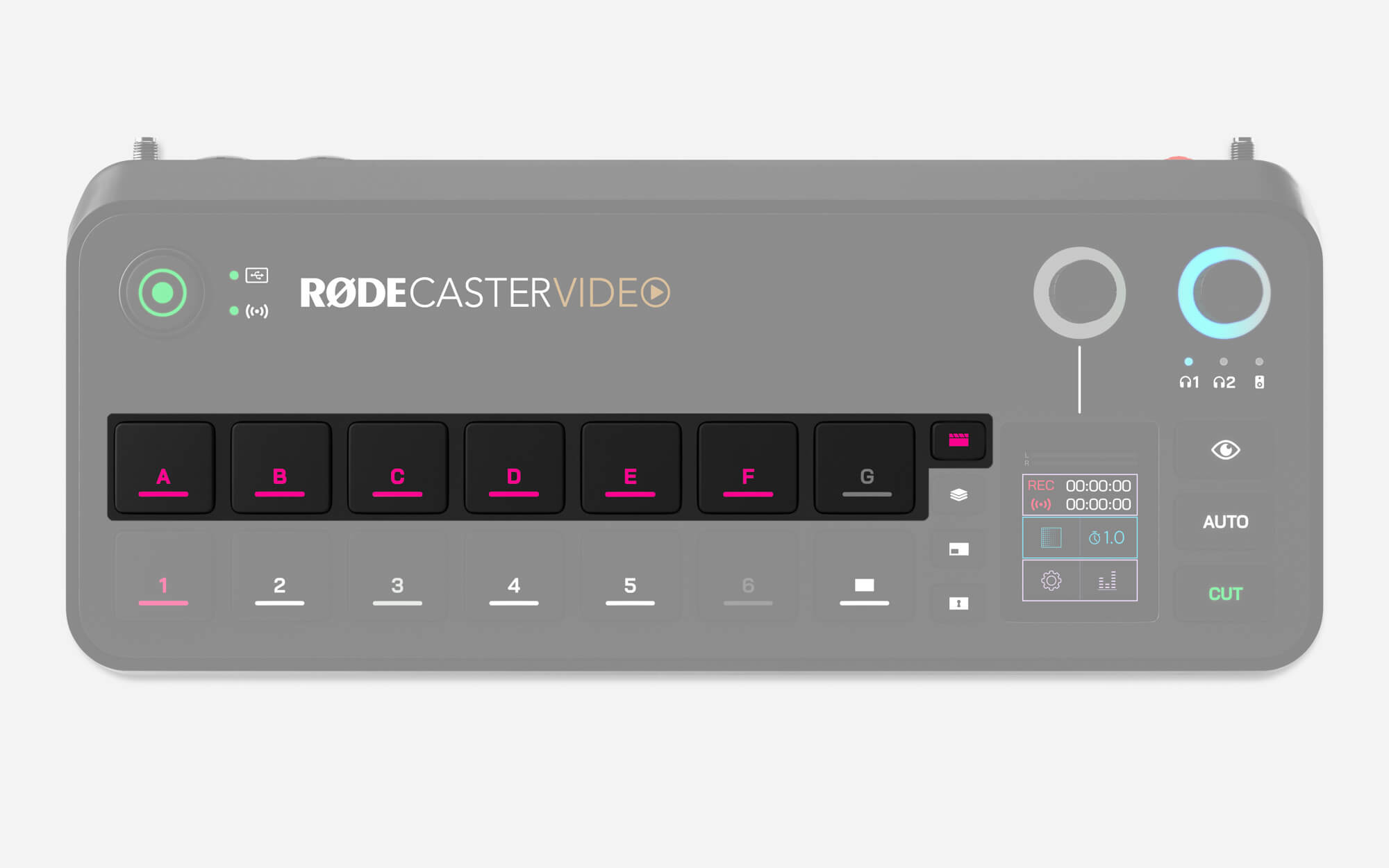 RØDECaster Video media buttons