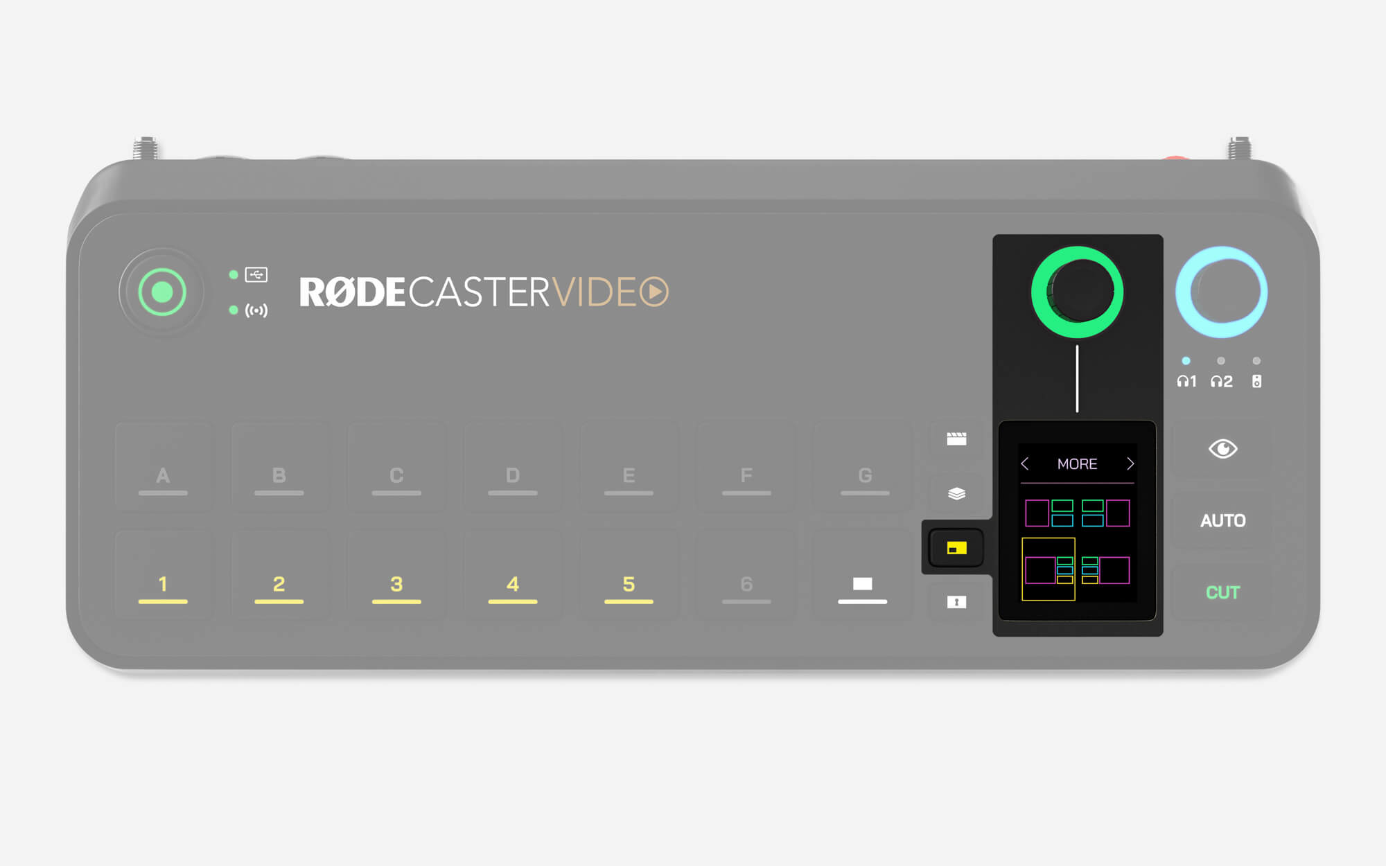 RØDECaster Video multisource button