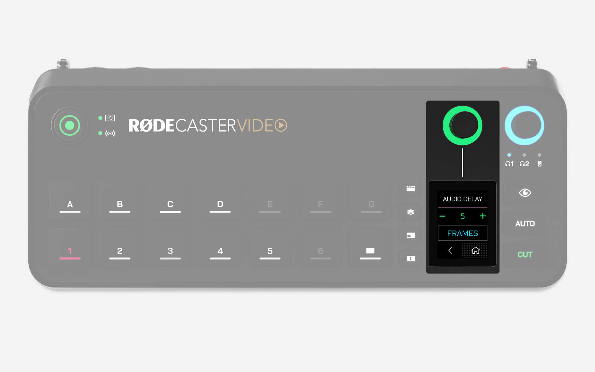 RØDECaster Video audio delay settings