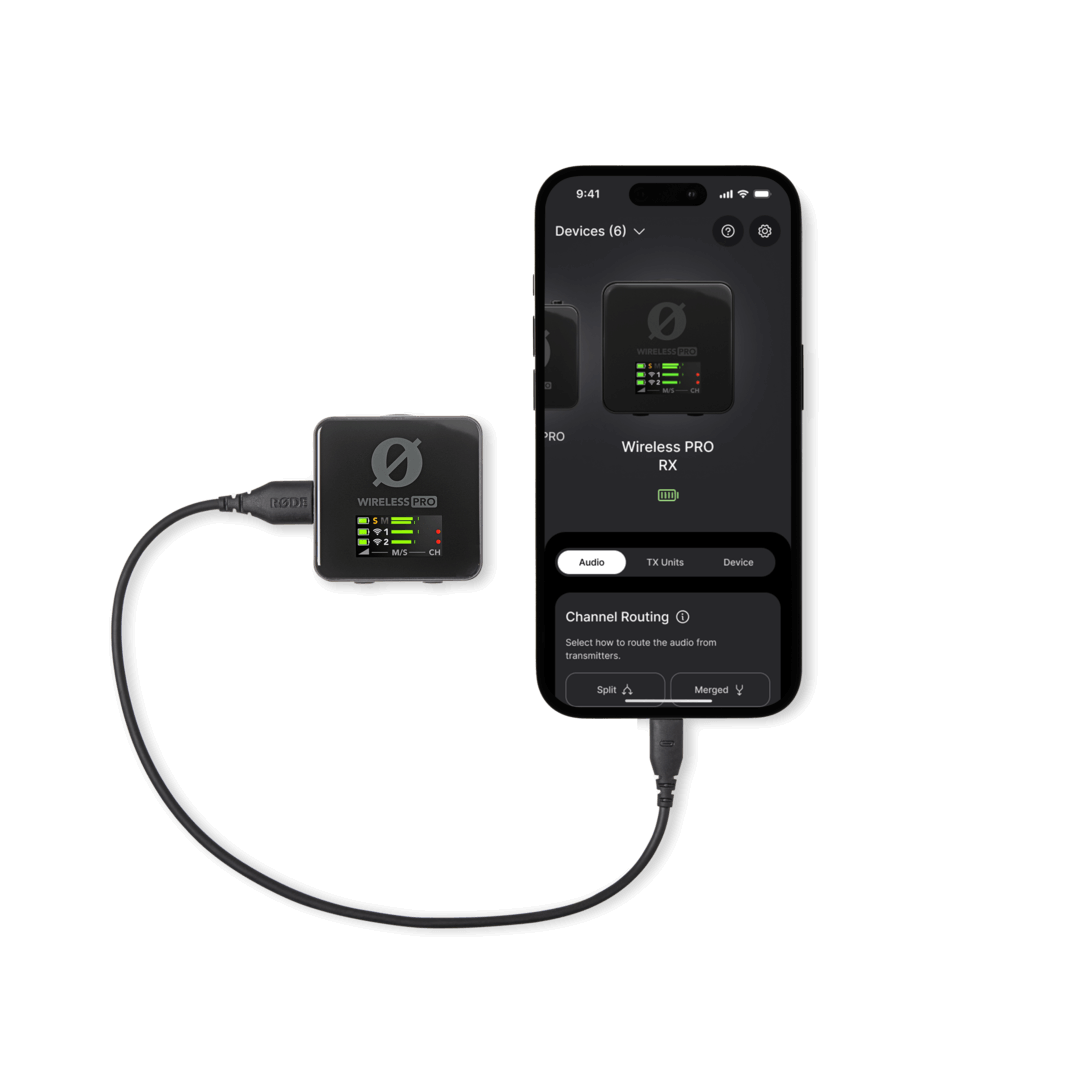 Wireless PRO connected to iPhone