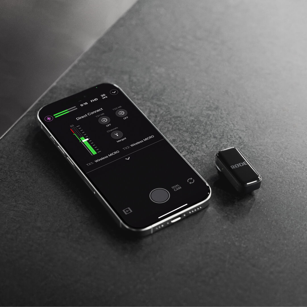 Wireless Micro TX connected to RØDE Capture without RX