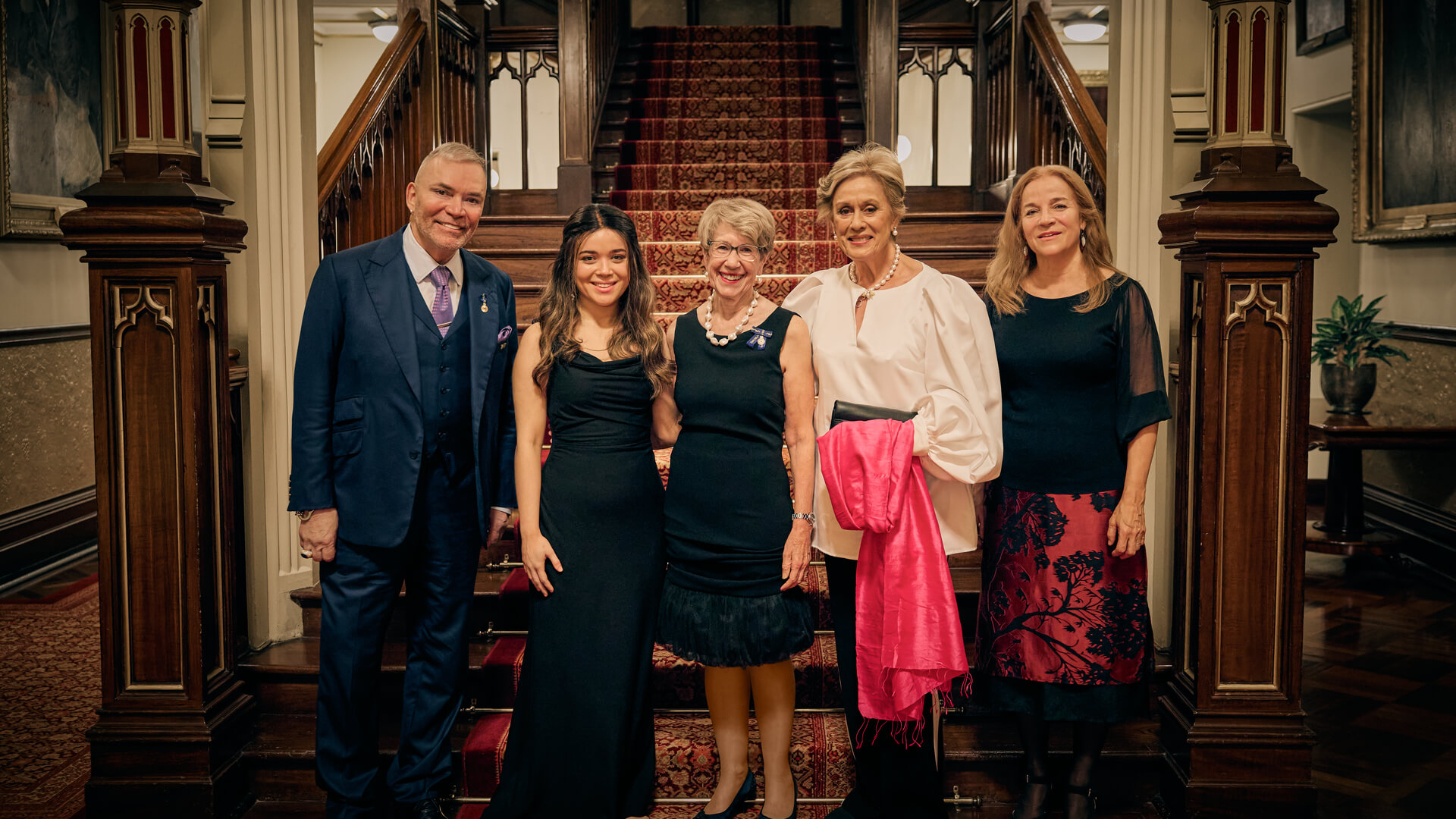 Peter Freedman AM, Ariana Ricci, Her Excellency the Honourable Margaret Beazley AC KC, Dame Kiri Te Kanawa, Natalia Ricci