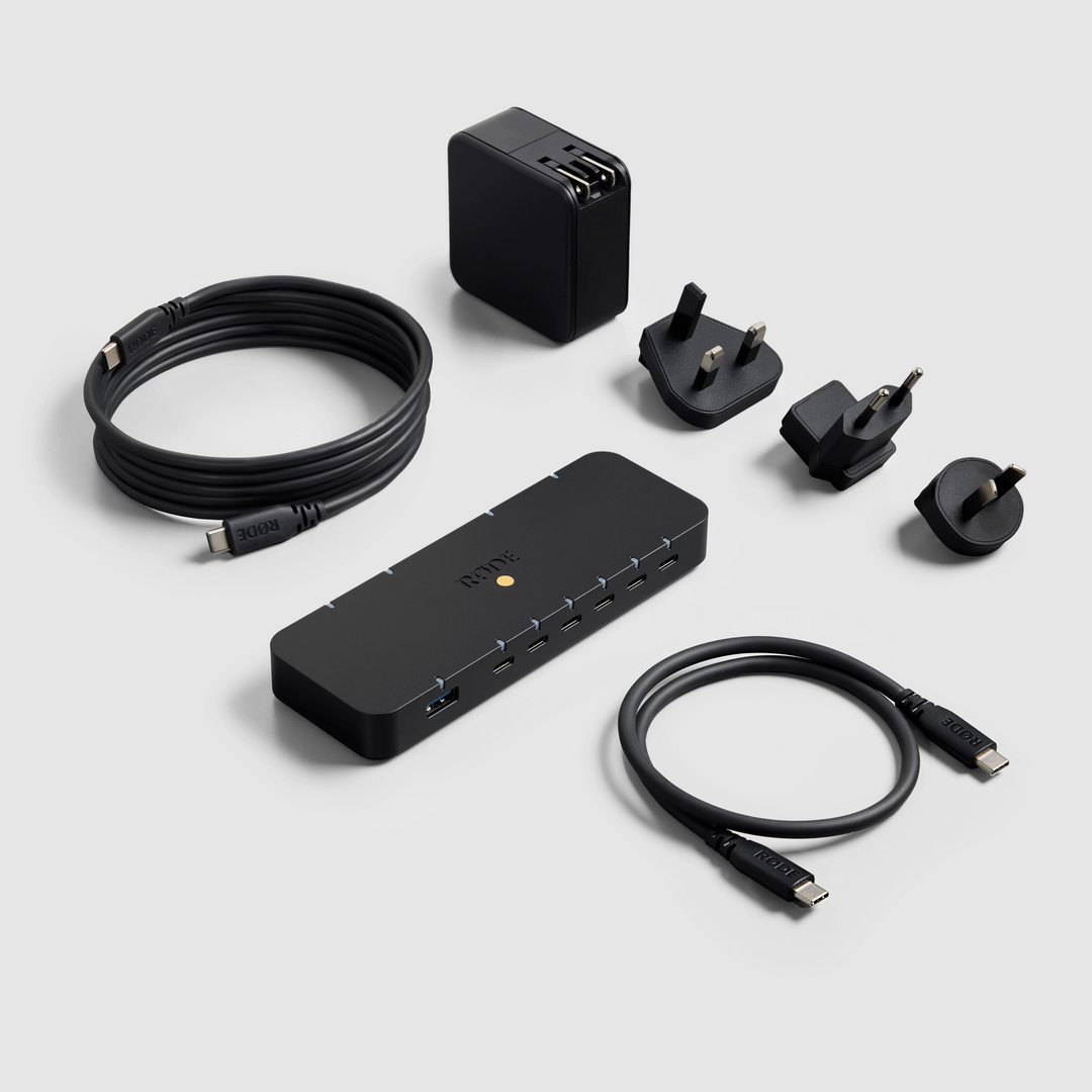 RØDE Hub with international power sockets