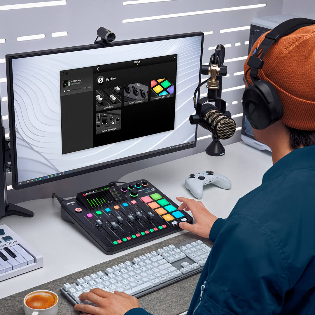 RØDECaster Pro II connected to RØDECaster App