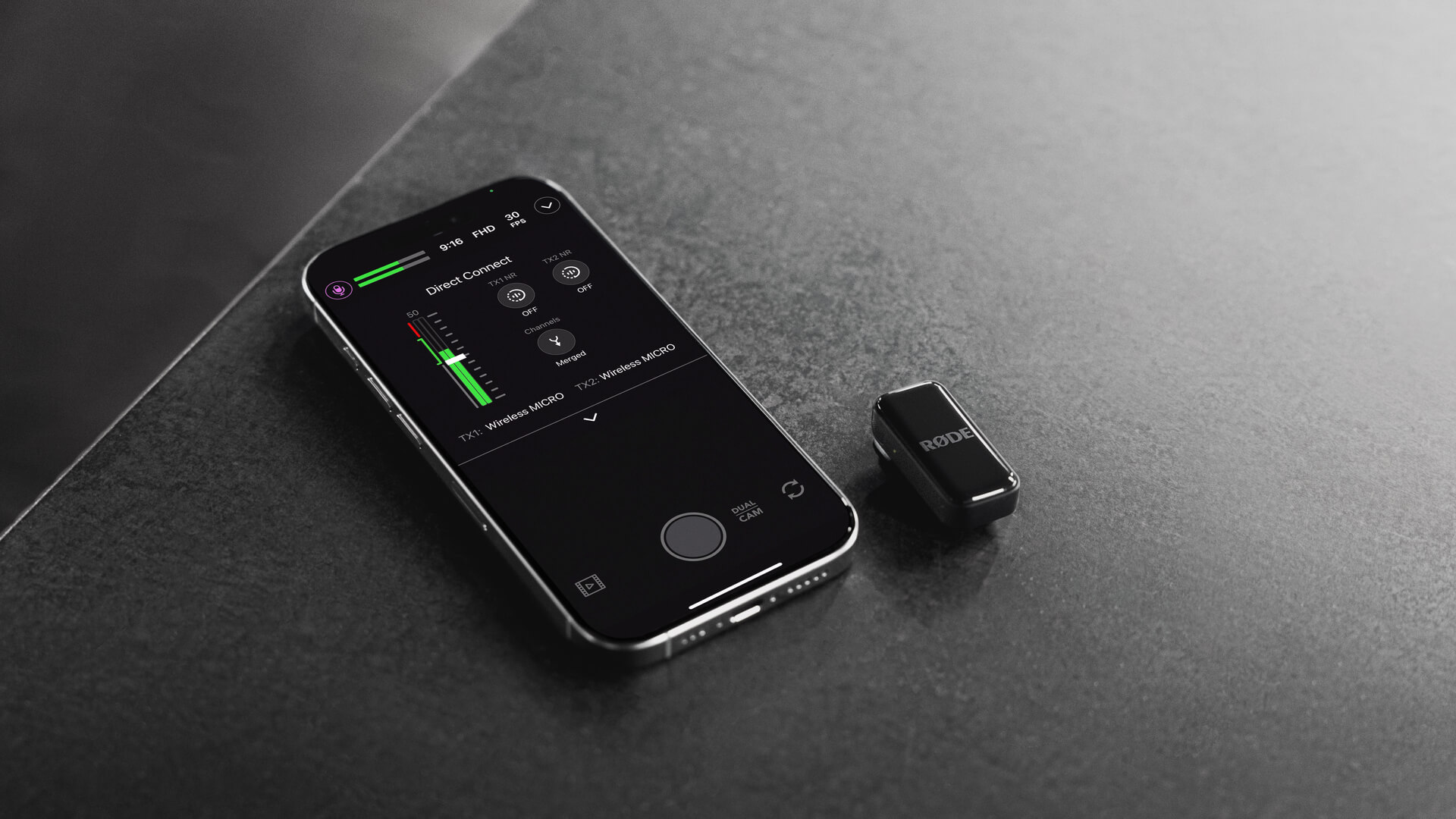 Wireless Micro connected to RØDE Capture without receiver
