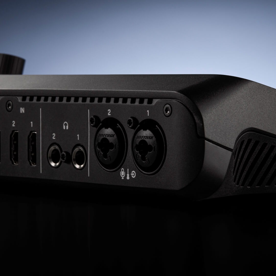 RØDECaster Video audio channels displayed on computer screen