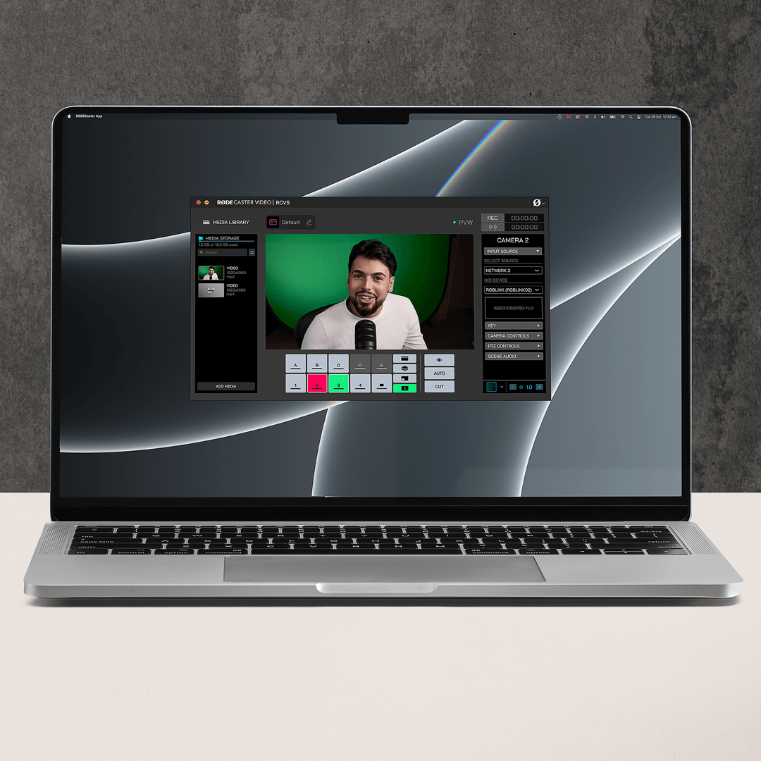 RØDECaster Video interface closeup