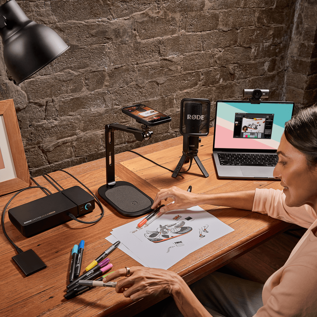 RØDECaster Video touchscreen