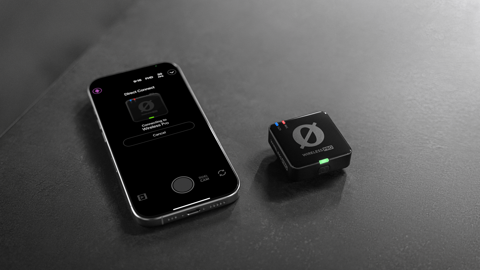 Wireless Pro connected to iPhone via Direct Connect