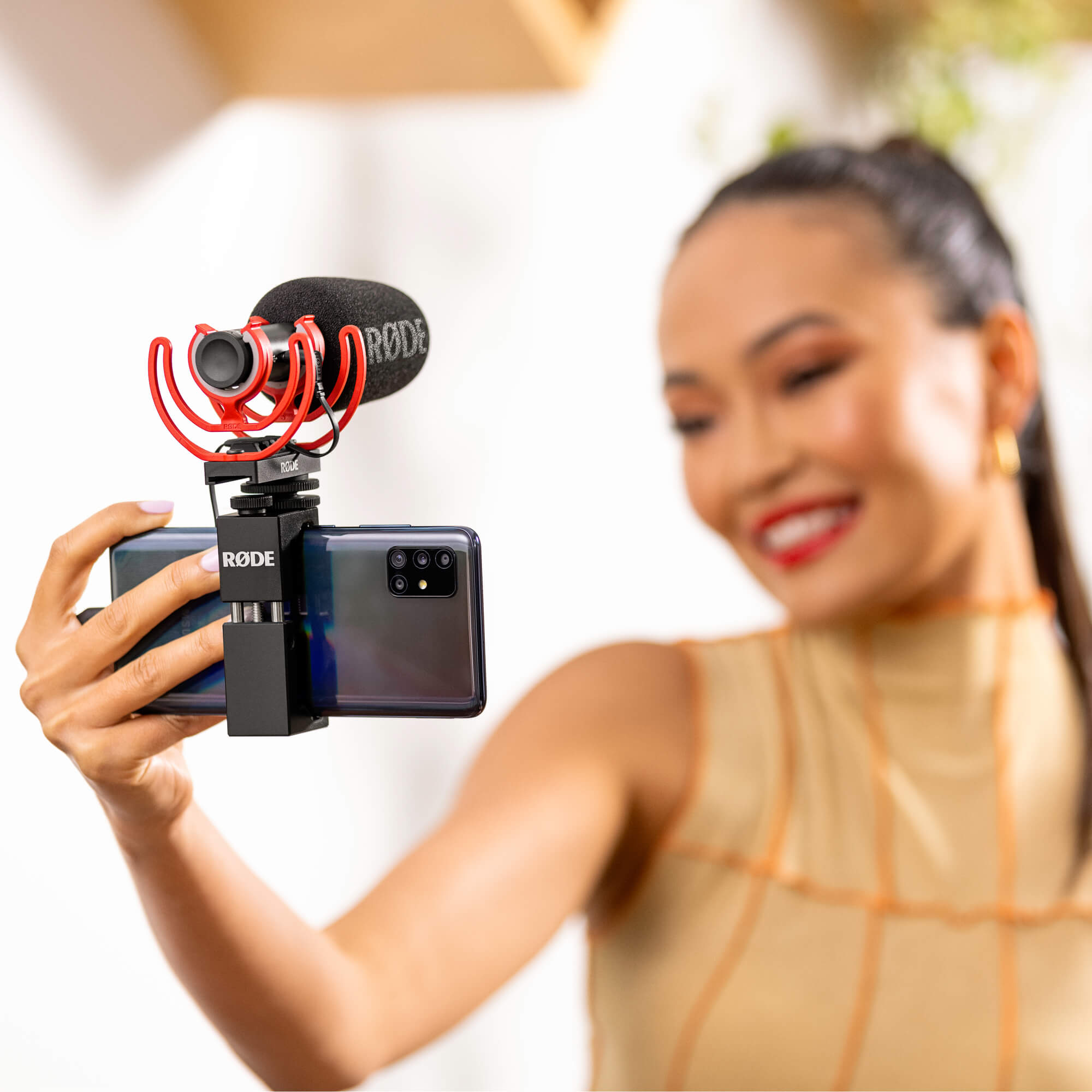 VideoMic GO II connected to Android via SC16