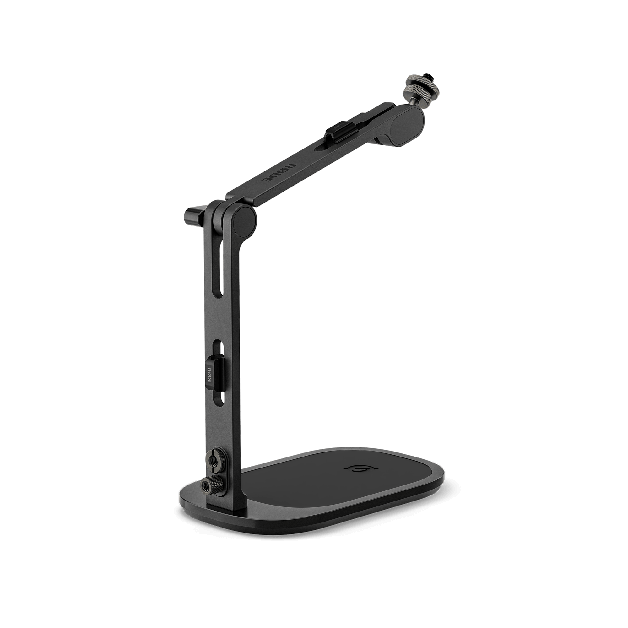 RØDE DS3 black desktop studio arm rear angled view